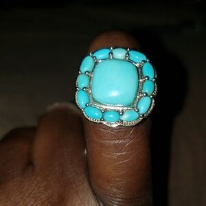 Turquoise Silver Women's Ring